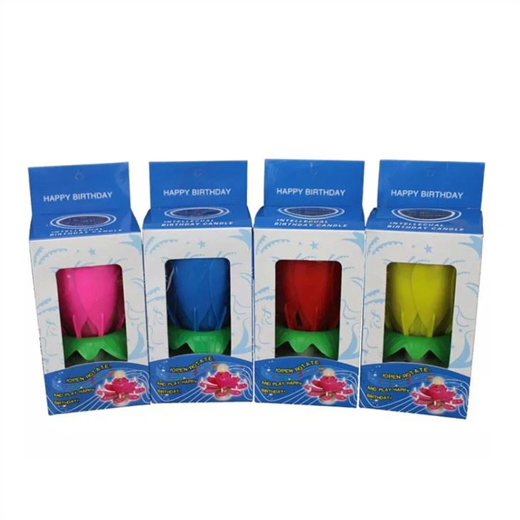 Lotus Flower Birthday Candle