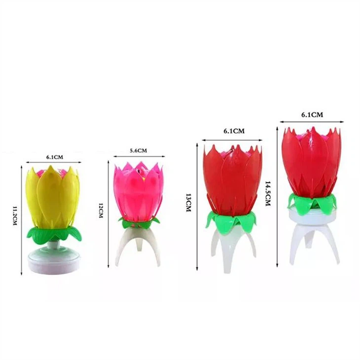 Lotus Flower Birthday Candle